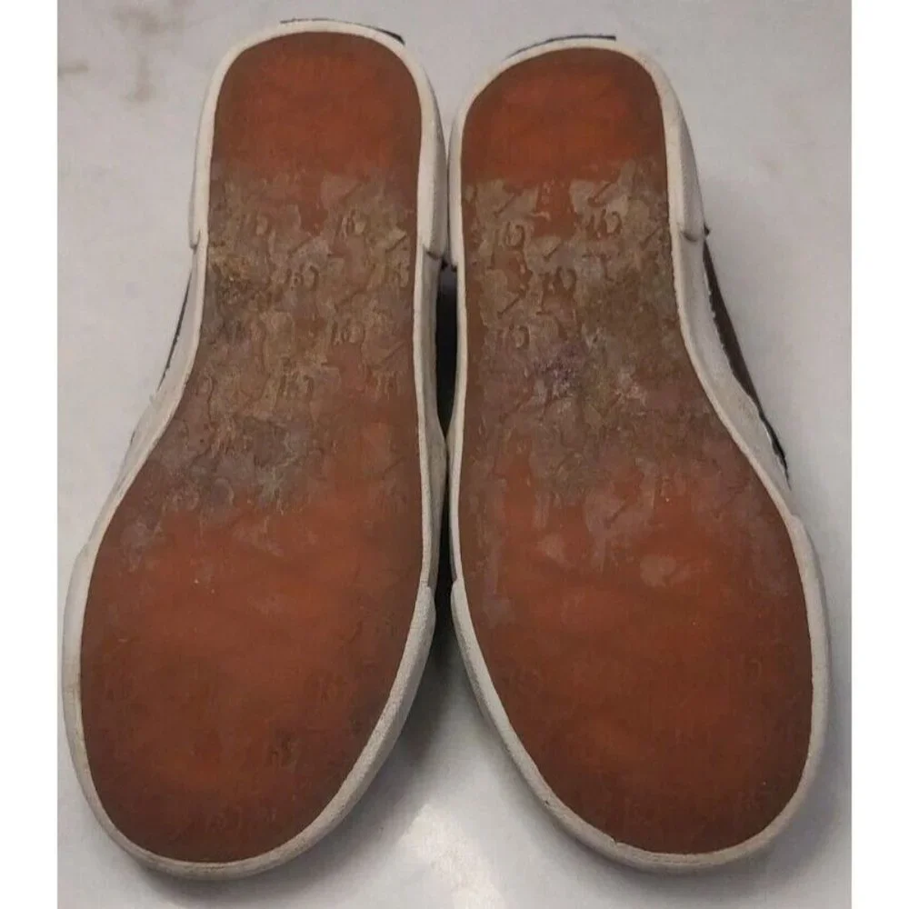 Kids Youth Boys Polo Ralph Lauren Slip‎ On Shoes Sneakers Brown Leather Pony 1